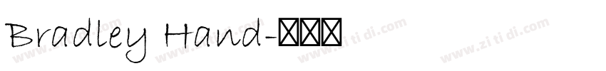 Bradley Hand字体转换